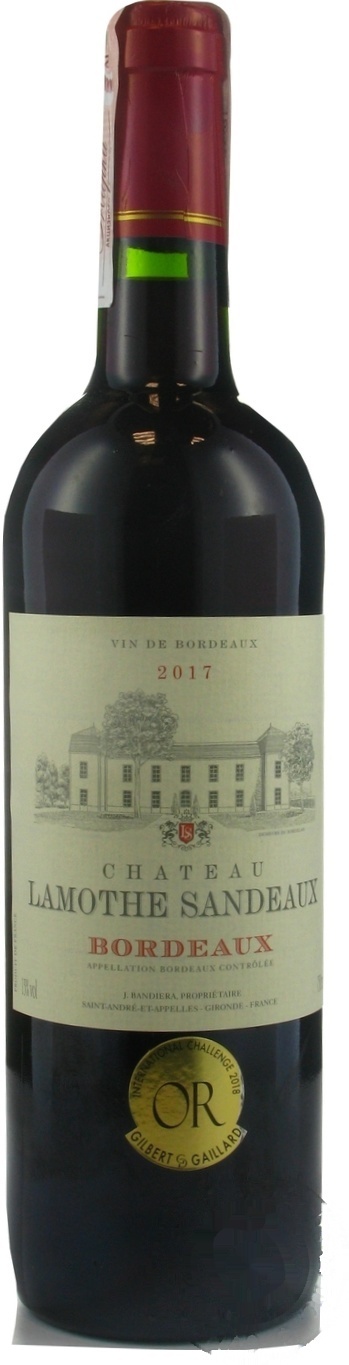 

Вино Chateau Lamothe Sandeaux Bordeaux красное сухое 13% 0,75л