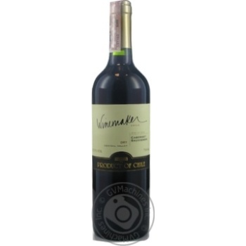 Wine cabernet sauvignon Winemaker red dry 13% 750ml glass bottle Chili - buy, prices for MegaMarket - photo 1