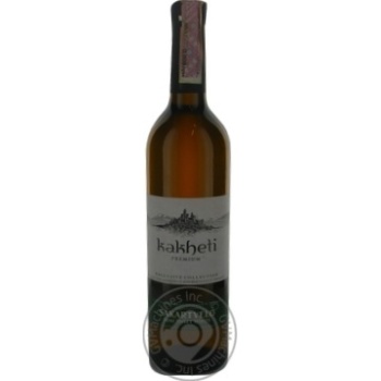 Wine Kakheti Premium white semisweet 9-13% 750ml glass bottle Georgia - buy, prices for MegaMarket - photo 1