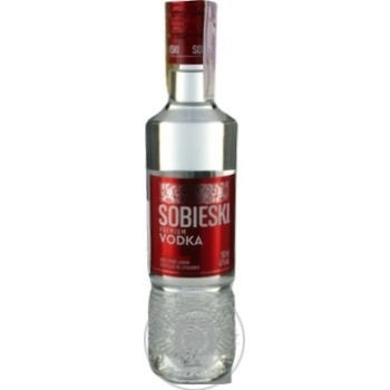 Горілка Sobieski Premium 40% 0.5л х20 купить, цены на МегаМаркет - фото 1