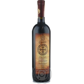 Wine Mukuzani red dry 13% 750ml - buy, prices for MegaMarket - photo 1