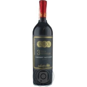 Вино Tres Medallas Cabernet Sauvignon червоне сухе 0,75л х3 купить, цены на МегаМаркет - фото 1