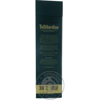 Віскі Tullibardine Sherry Finish 500 Box 43% 0.7л х3 купить, цены на МегаМаркет - фото 2