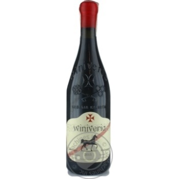 Wine Winiveria Kindzmarauli semisweet 12.5% 750ml glass bottle Georgia - buy, prices for MegaMarket - photo 1