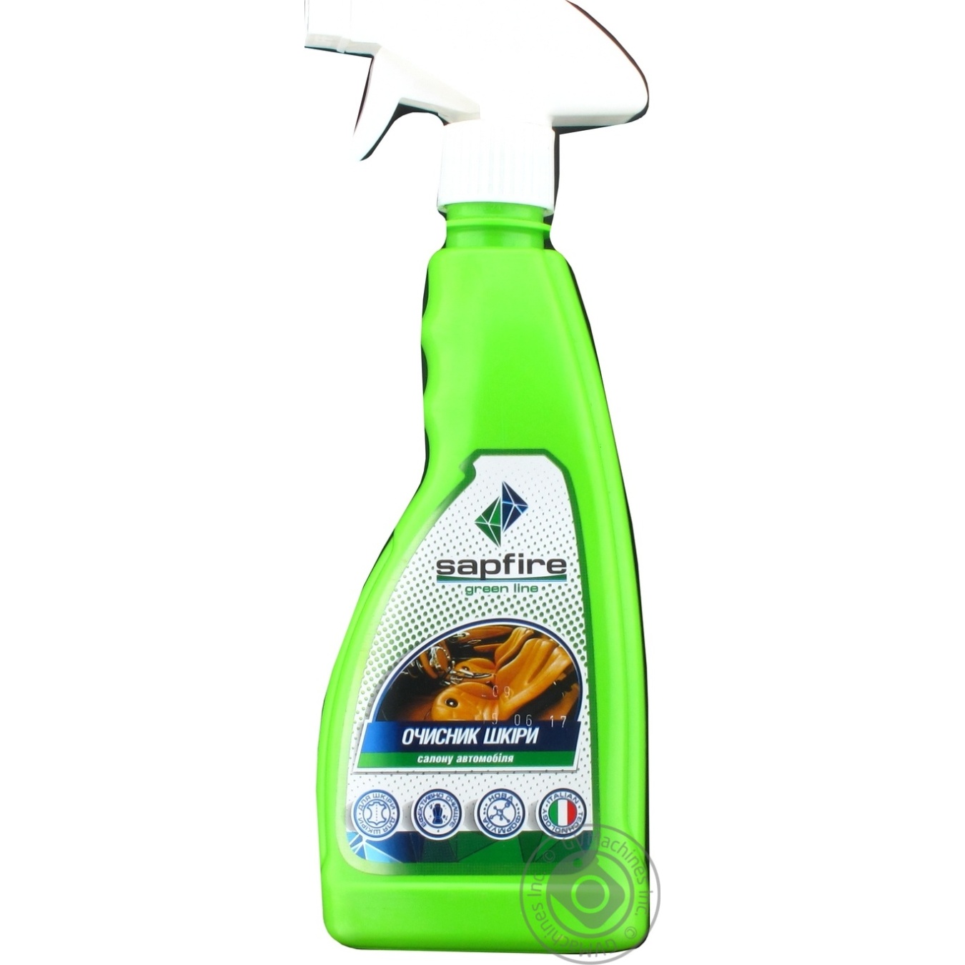 

Очиститель кожи салона Sapfire Green Line 002678 500мл