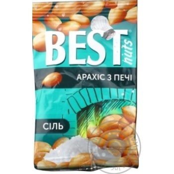 Арахис Best nuts из печи жареный соленый 80г купить, цены на МегаМаркет - фото 1