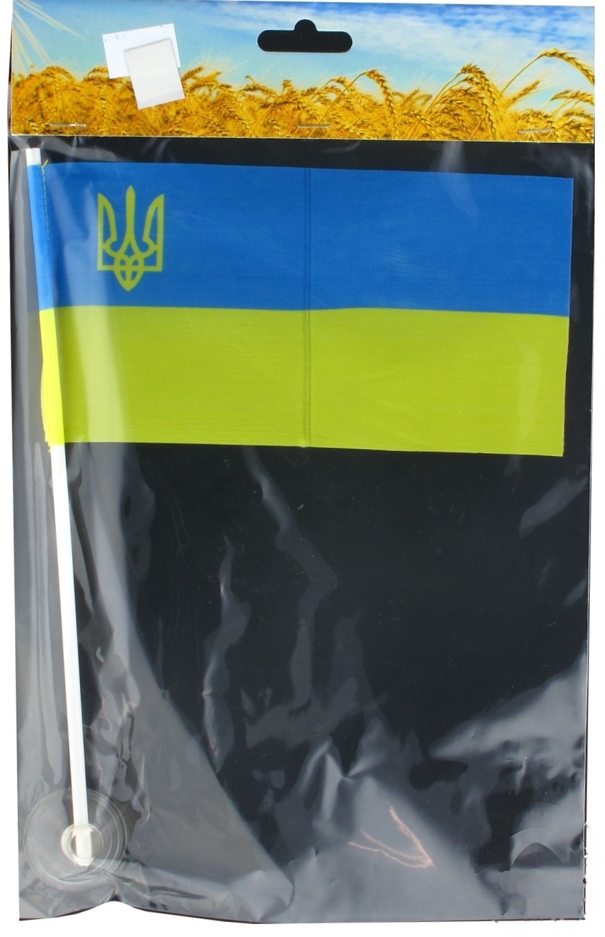 

Флаг Украины на присоске 12х24см