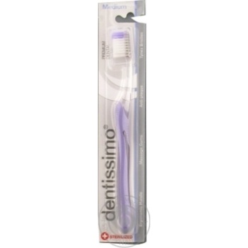 Dentissimo Medium Toothbrush - buy, prices for MegaMarket - photo 1