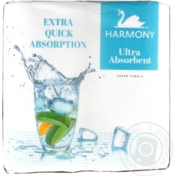 Paper towels Harmony Ultra paper 2pcs 16cm - buy, prices for MegaMarket - photo 1