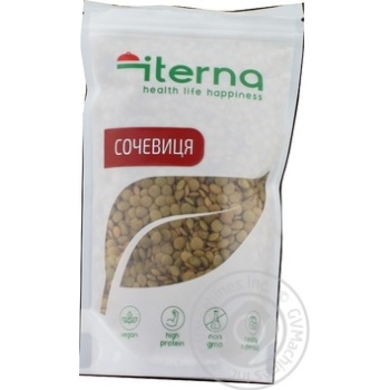 Сочевиця Iterna зелена 400г х20 купить, цены на МегаМаркет - фото 1