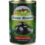 Маслини чорні без кісточки Долина Бажань 425мл ж/б