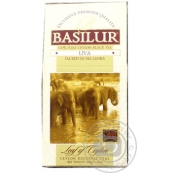 Чай чорн Ува к/у 100г Basilur Leaf