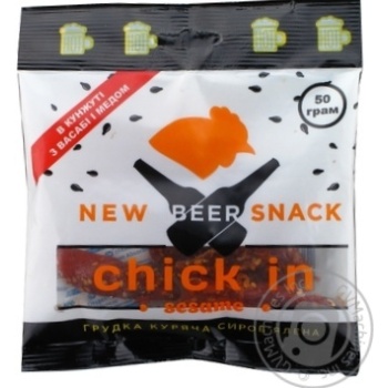 Грудка New Beer Snack Куряча Кунжут-Васабі-Мед с/в 50г х20 купить, цены на МегаМаркет - фото 1