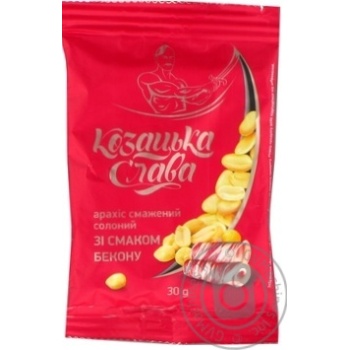 Kozatska slava with bacon salt peanuts 30g - buy, prices for MegaMarket - photo 1
