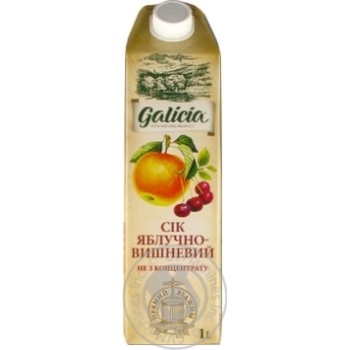 Galicia apple-cherry juice 1l - buy, prices for MegaMarket - photo 1