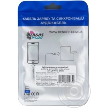 Кабель зарядки та синхронізації Dengos Lightning 0.2м зелений (NTK-L-SHRT-GD-GREEN) - купити, ціни на ULTRAMARKET - фото 4