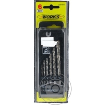 Works Set of Drills for Metal 6pcs H601-4 - buy, prices for - photo 1