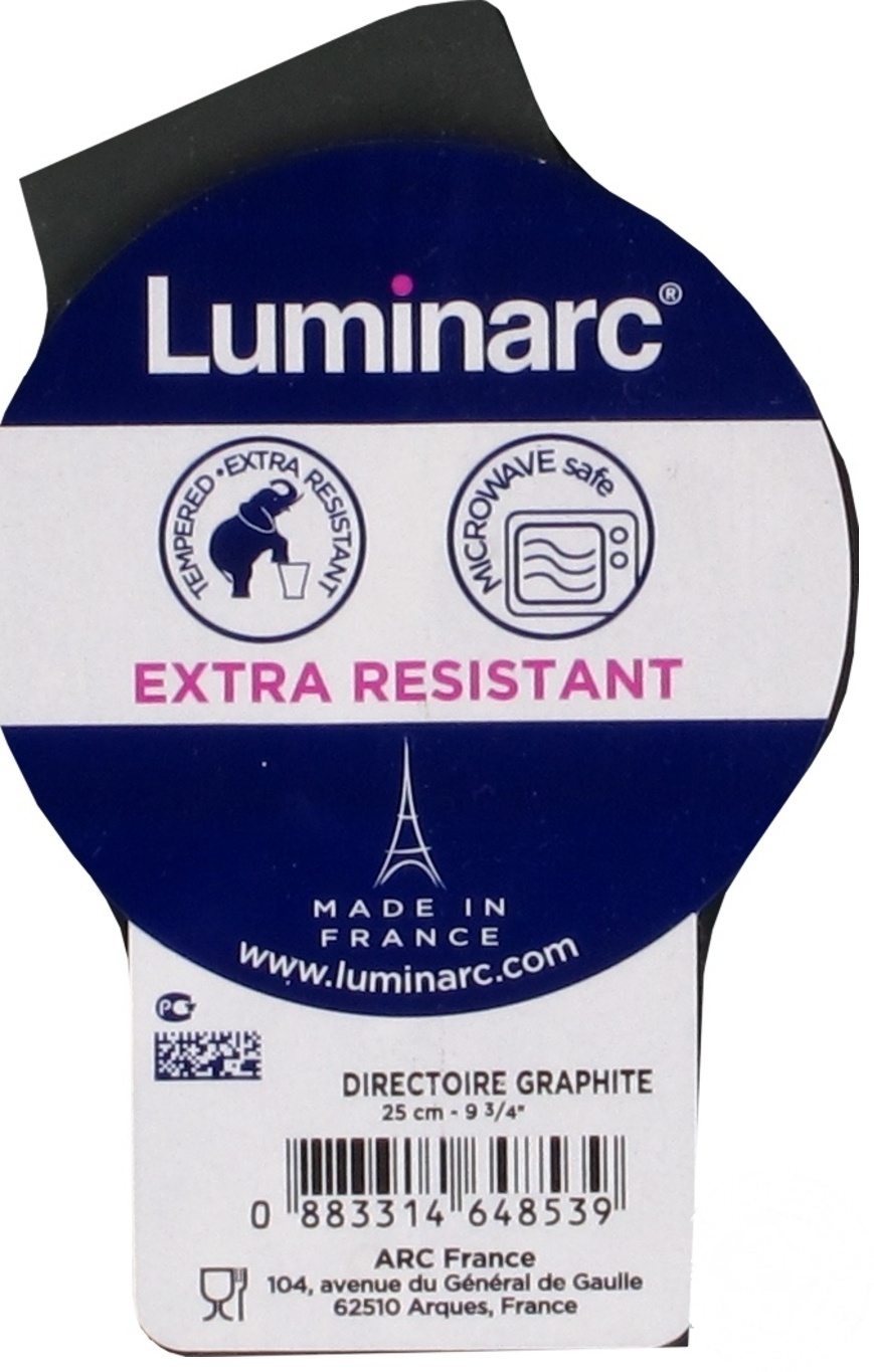

Тарелка обеденная Luminarc Directoire Graphite 25см