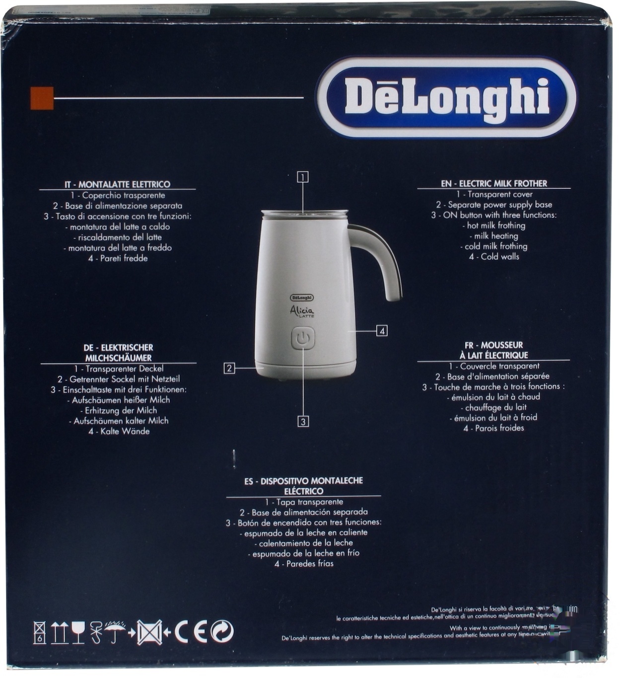 

Вспениватель молока DeLonghi EMF 2 W