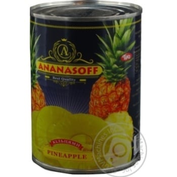 Ananasoff Pineapples Rings in Syrup 580ml - buy, prices for MegaMarket - photo 2