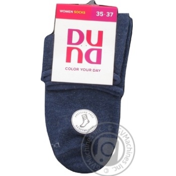 Duna 8021 1000 Dark Blue Women's Socks Size 21-23