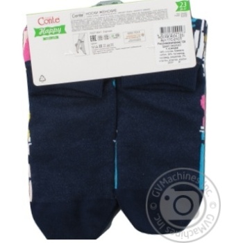 Sock Conte Happy dark blue cotton 23size Belarus - buy, prices for MegaMarket - photo 3