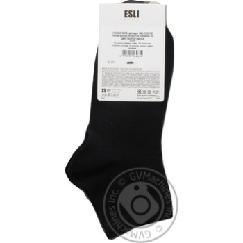 ESLI Classic Black Man's Socks 25s - buy, prices for - photo 3