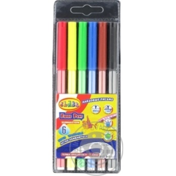 Class Easily Washable Felt-tip pens 6pcs - buy, prices for Auchan - photo 1