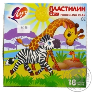 Пластилін Промінь Zoo 18 кольорів 20шт - купити, ціни на - фото 1