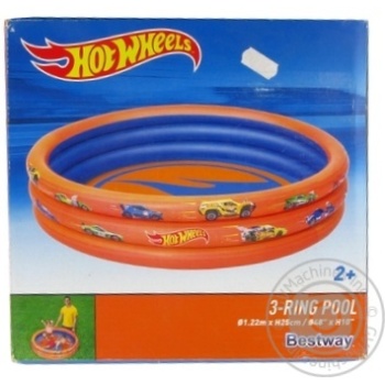 Бассейн Bestway Hotwheels детский надувной 122x25см - купить, цены на - фото 1