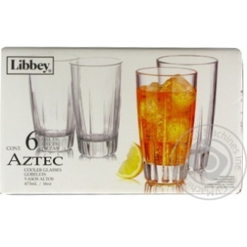 Aztec Glasses Set 0.473l 6pc - buy, prices for - photo 1