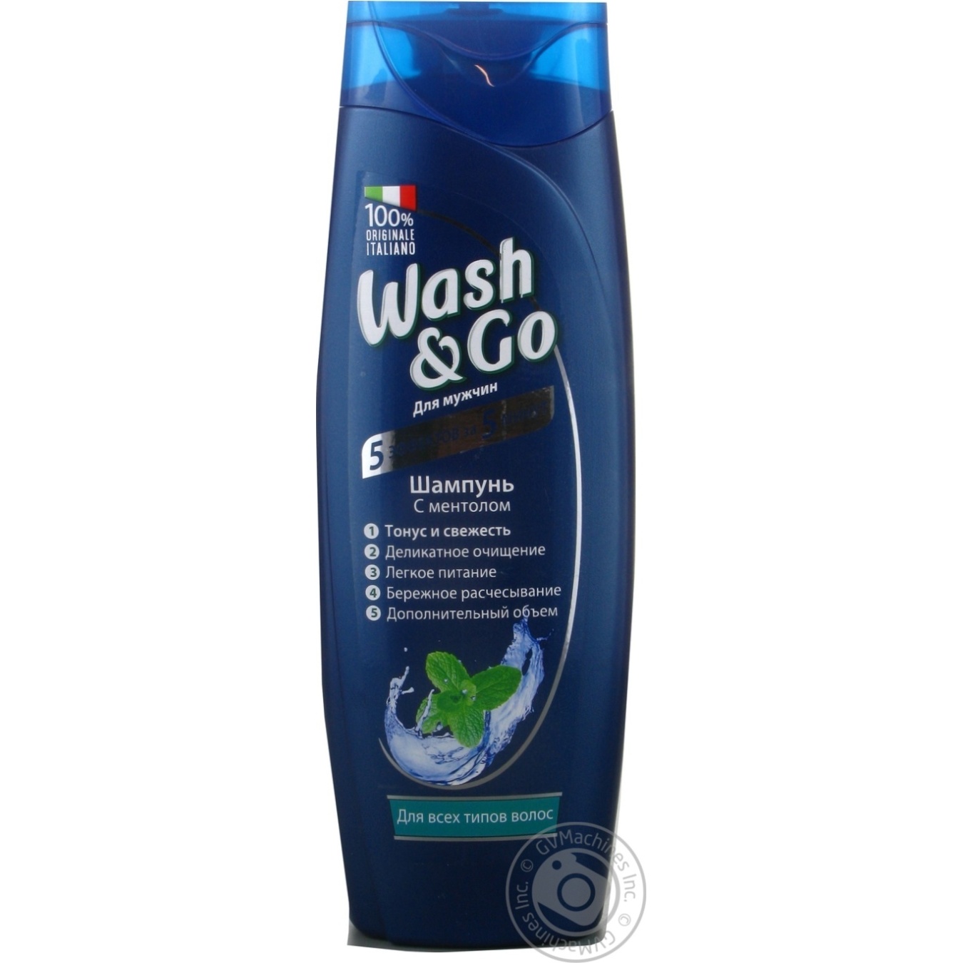 

Шампунь для всех типов волос Wash&Go с ментолом 400мл