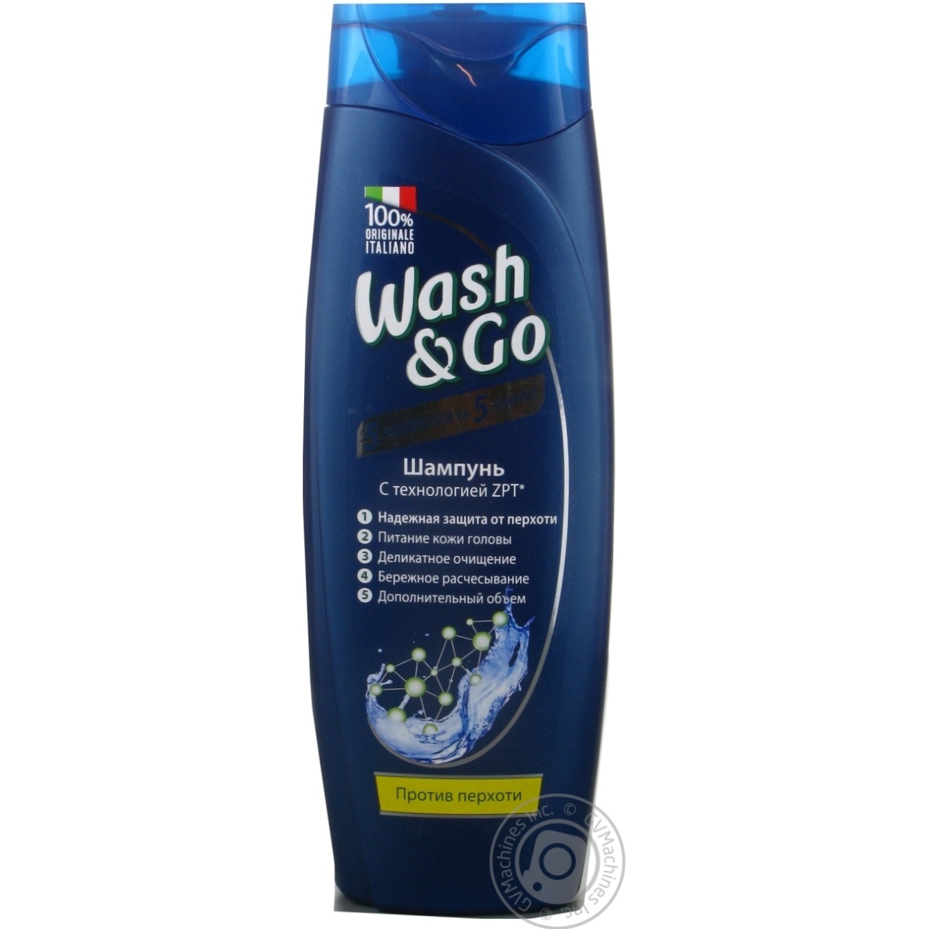 

Шампунь Wash & Go против перхоти с технологией ZPT 400мл