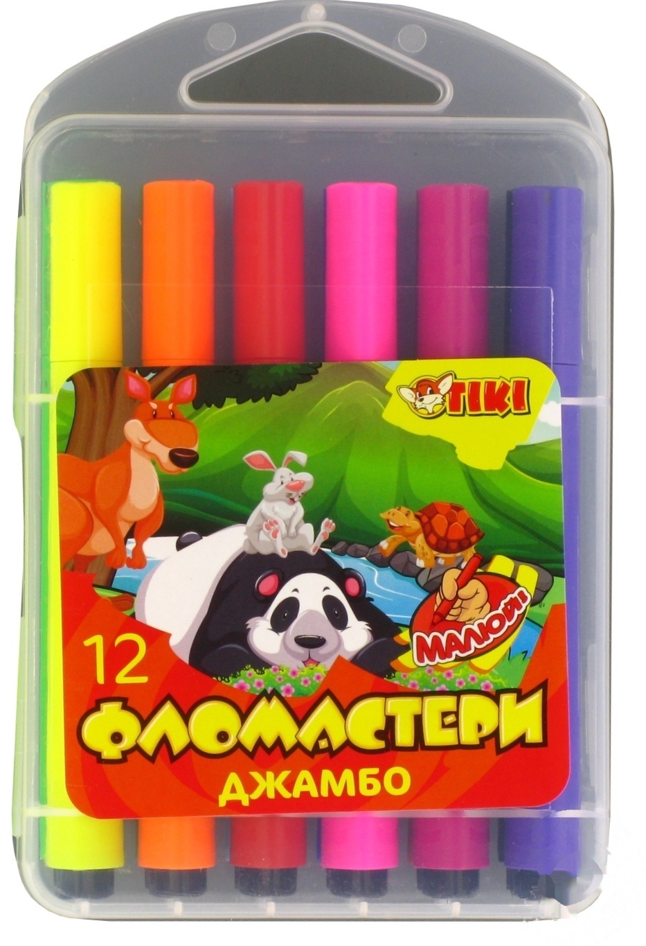 

Фломастеры Tiki Jumbo 12шт