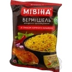 Вермишель Мивина со вкусом курицы острая 60г