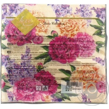 Luxy Sweet Scent Three-layer Napkins 33x33cm 15pcs - buy, prices for NOVUS - photo 2