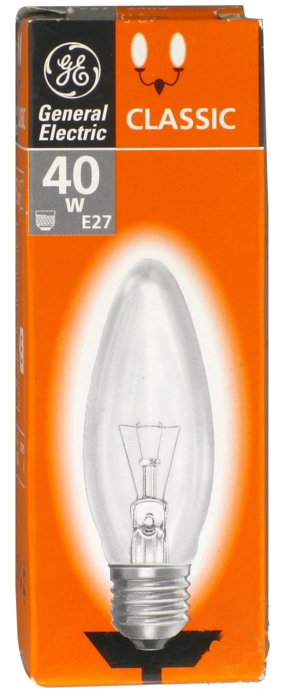 

Лампа прозрачная General Electric Classic 40W E27