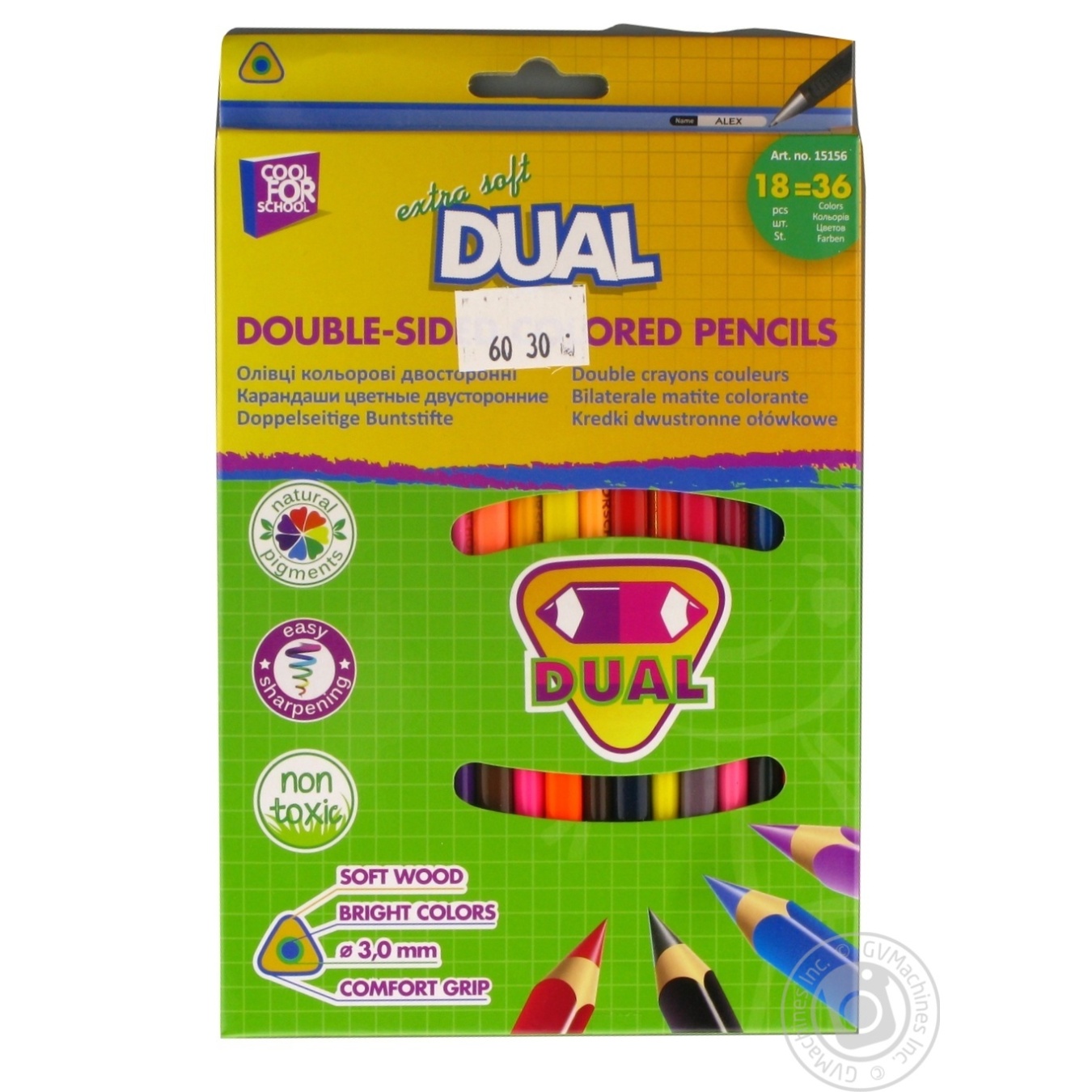 

Карандаши цветные Cool for school Extra Soft Dual 18 цветов