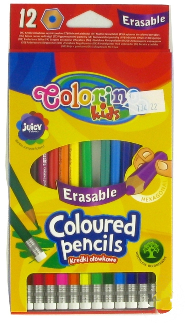 

Карандаши цветные Colorino с ластиком 12 цветов