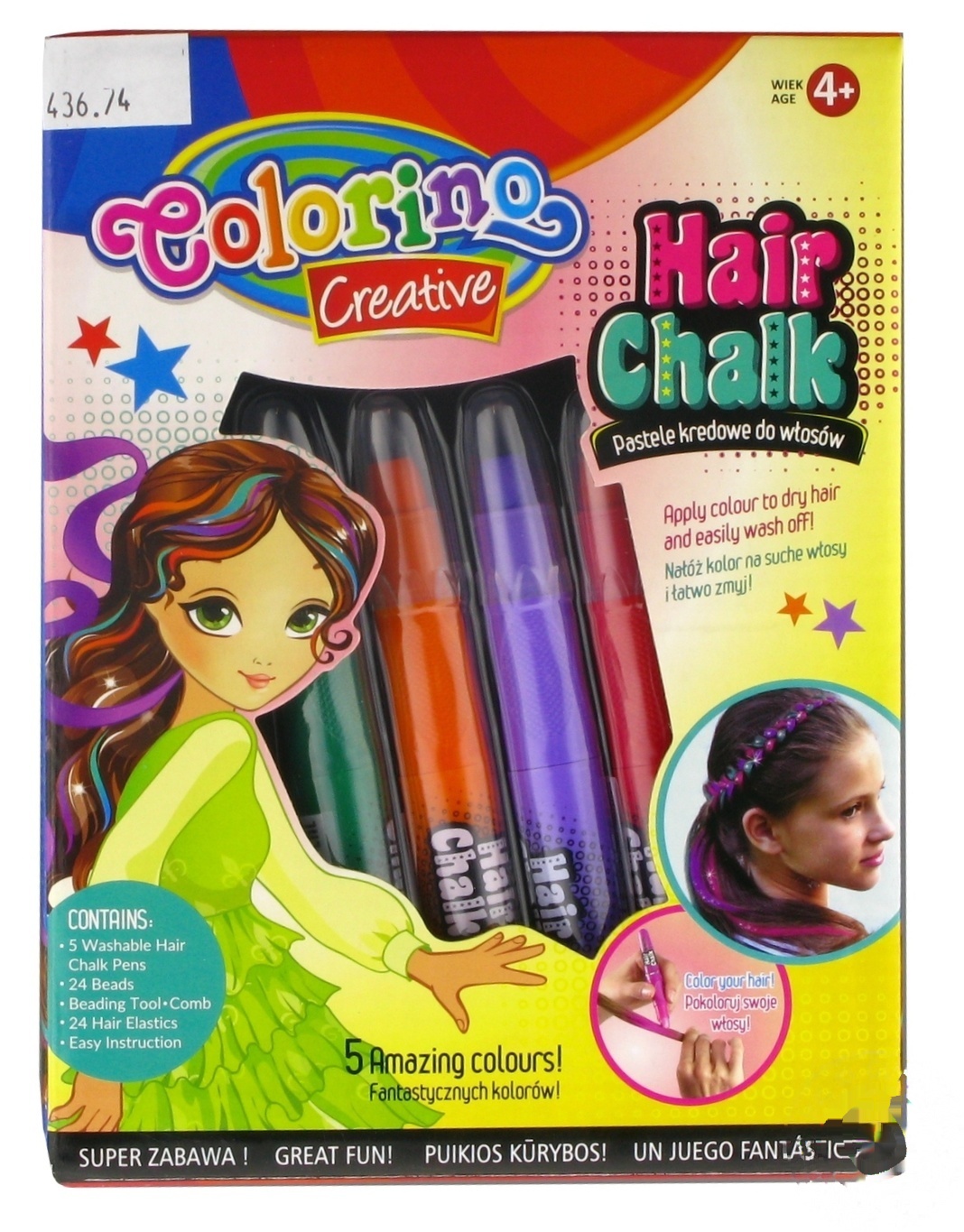 

Мел Colorino классическая для волос 5 цветов
