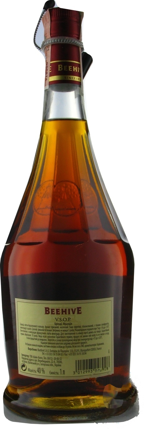 

Бренди Beehive VSOP 40% 1л