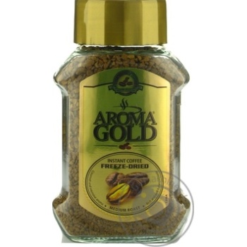 Кава розчинна Aroma Gold cублімована 100г