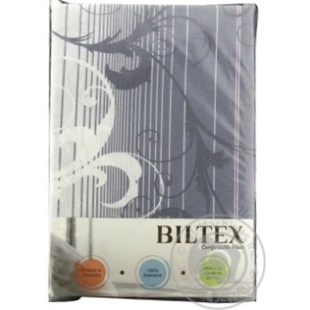 Комплект постільної білизни Biltex Жаккард 175х215см - купити, ціни на - фото 1