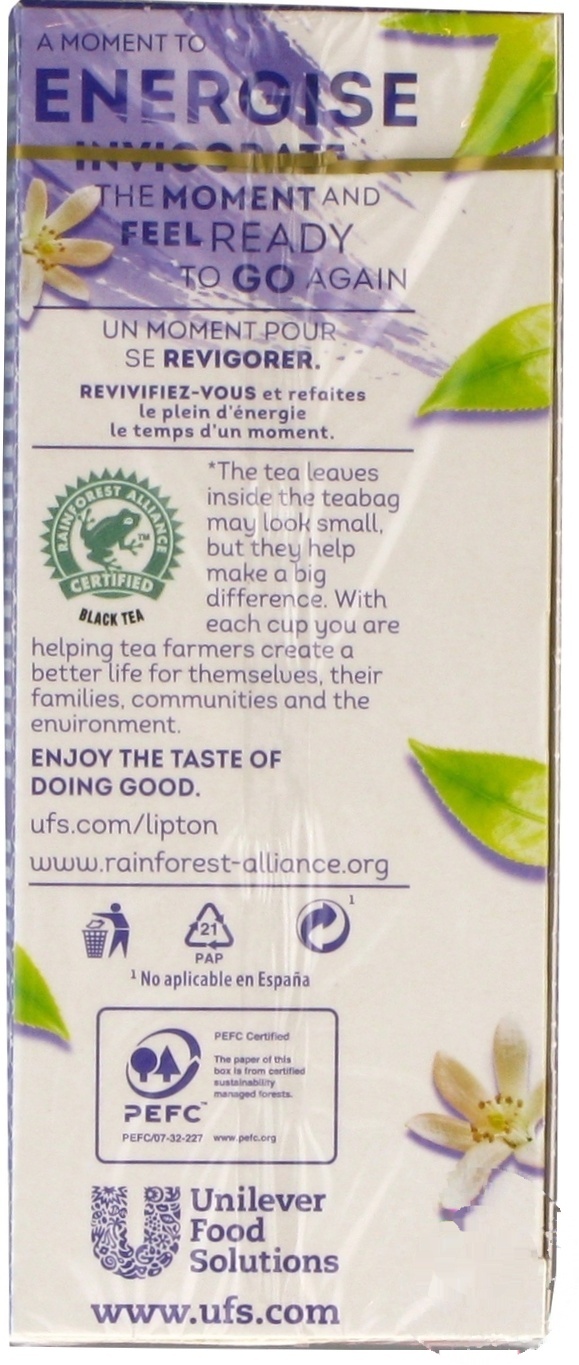 

Чай Lipton Energise Earl Grey черный 25шт*2г