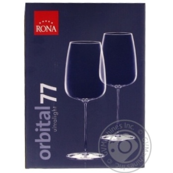 Rona Orbital Set of Wine Glasses 2pcs 770ml - buy, prices for MegaMarket - photo 3