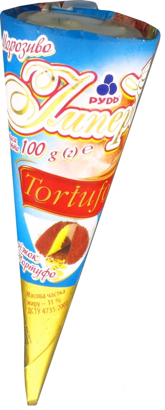 

Мороженое Рудь Империя Рожок Tortufo 100г