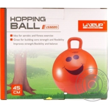 LiveUP LS3220 Orange Baby Fitball with Handle 45cm 1pcs - buy, prices for - photo 1