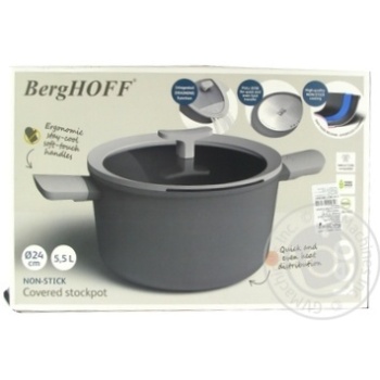 BergHOFF Leo Pan With Non-Stick Coating 24cm 5.5l - buy, prices for - photo 2