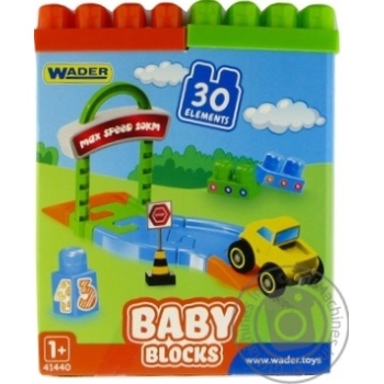 Конструктор Wader Baby Blocks мои первые кубики 30шт - купить, цены на - фото 1