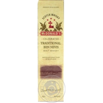 McDonald`s Ben Nevis Whiskey 46% 0.7l - buy, prices for - photo 1